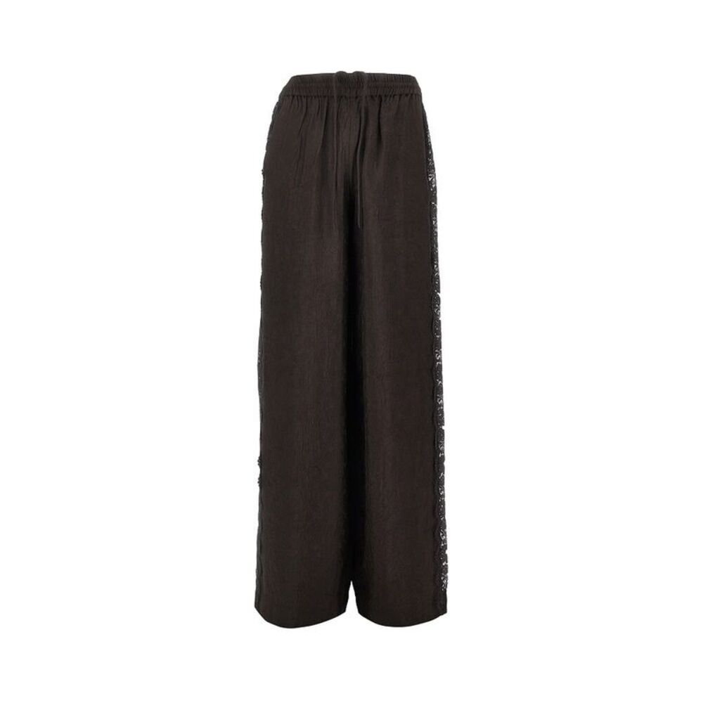 Pinko Women Jacquard Pants With Lace Bands